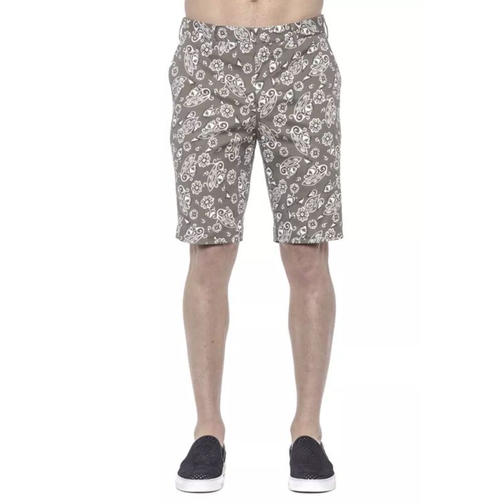 PT Torino Green Cotton Men Bermuda Men's Short